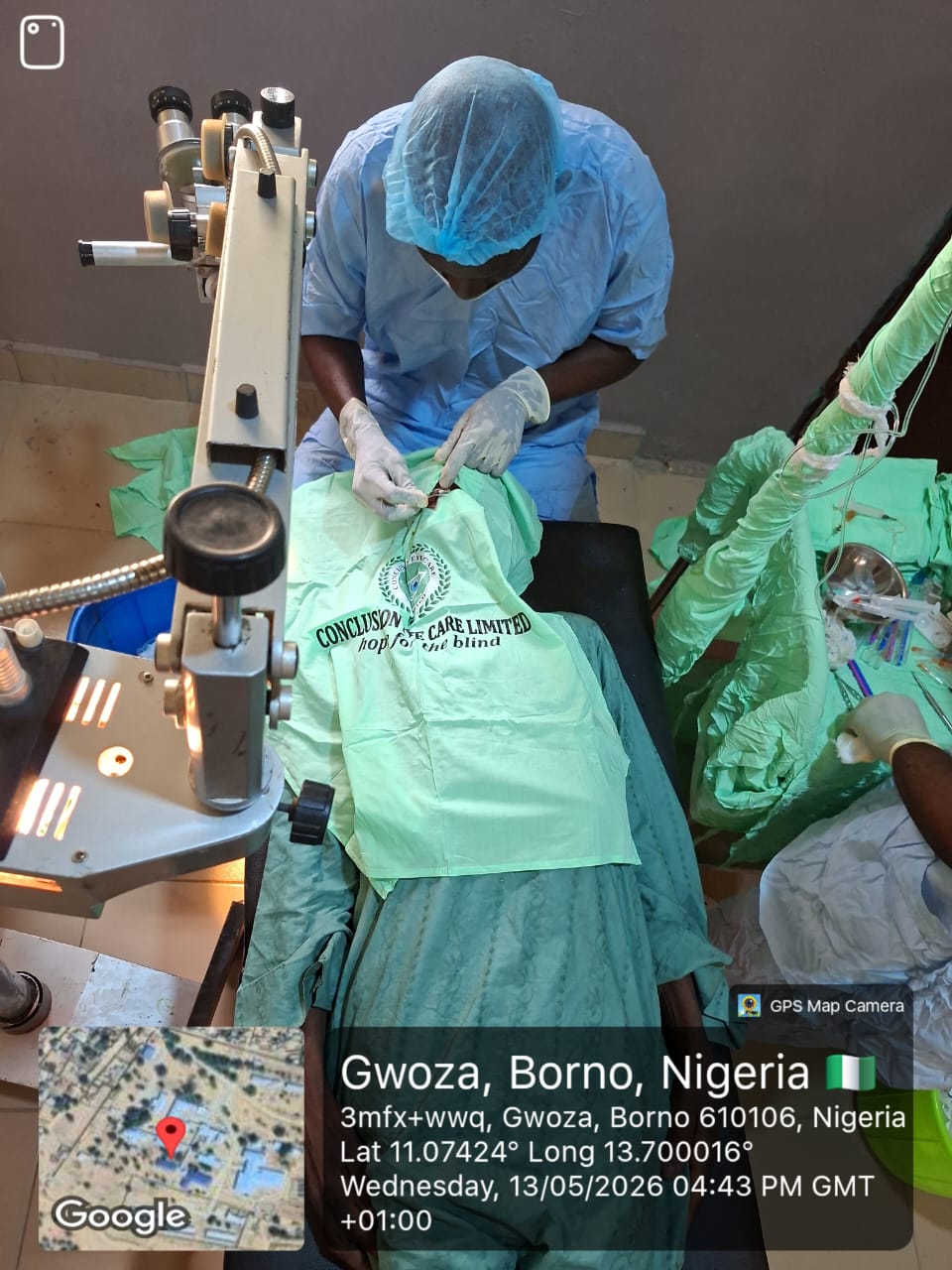 Surgical team at work during the Gwoza, Borno outreach