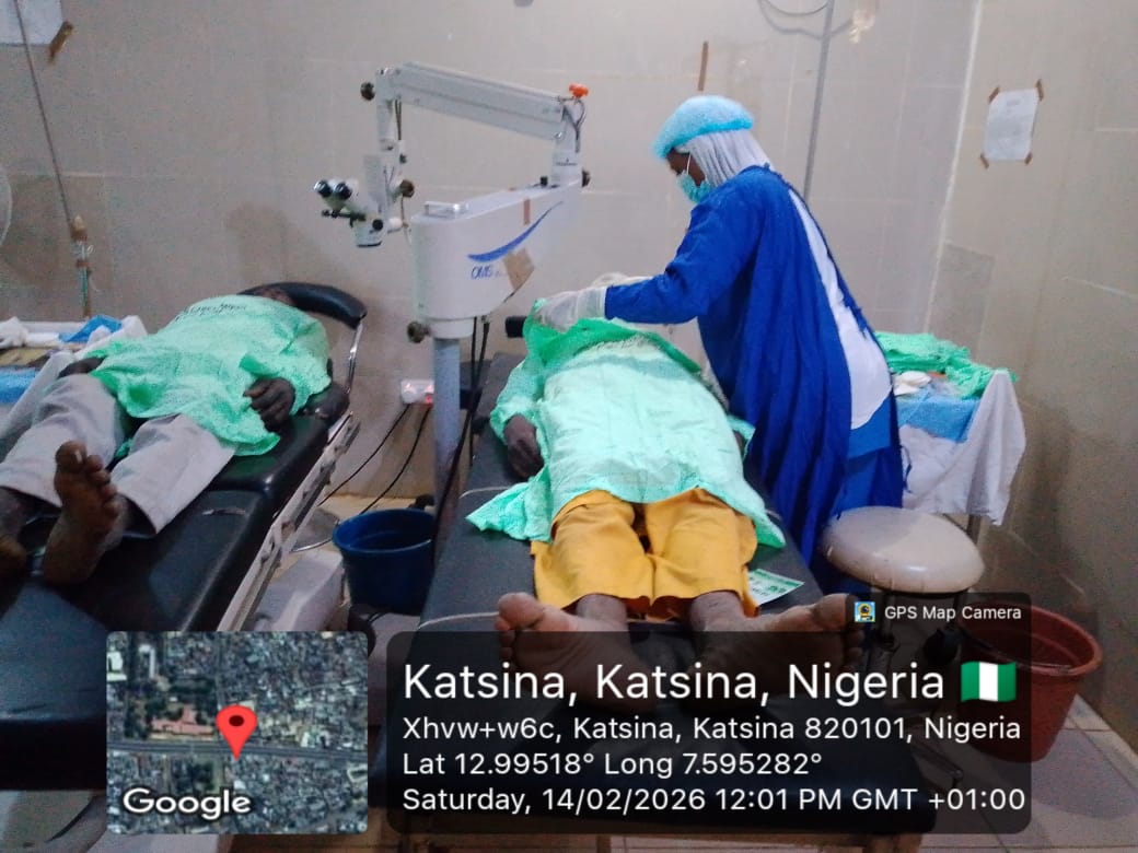 Patients prepared for surgery during the Katsina outreach