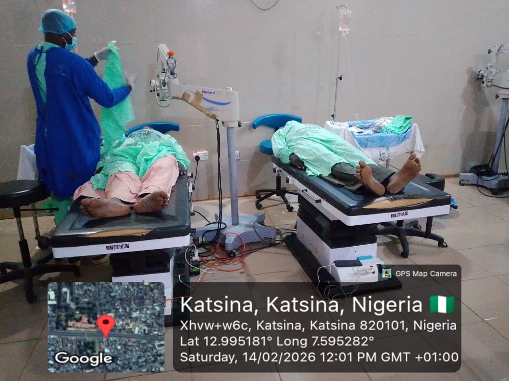 Patients recovering after surgery during the Katsina outreach